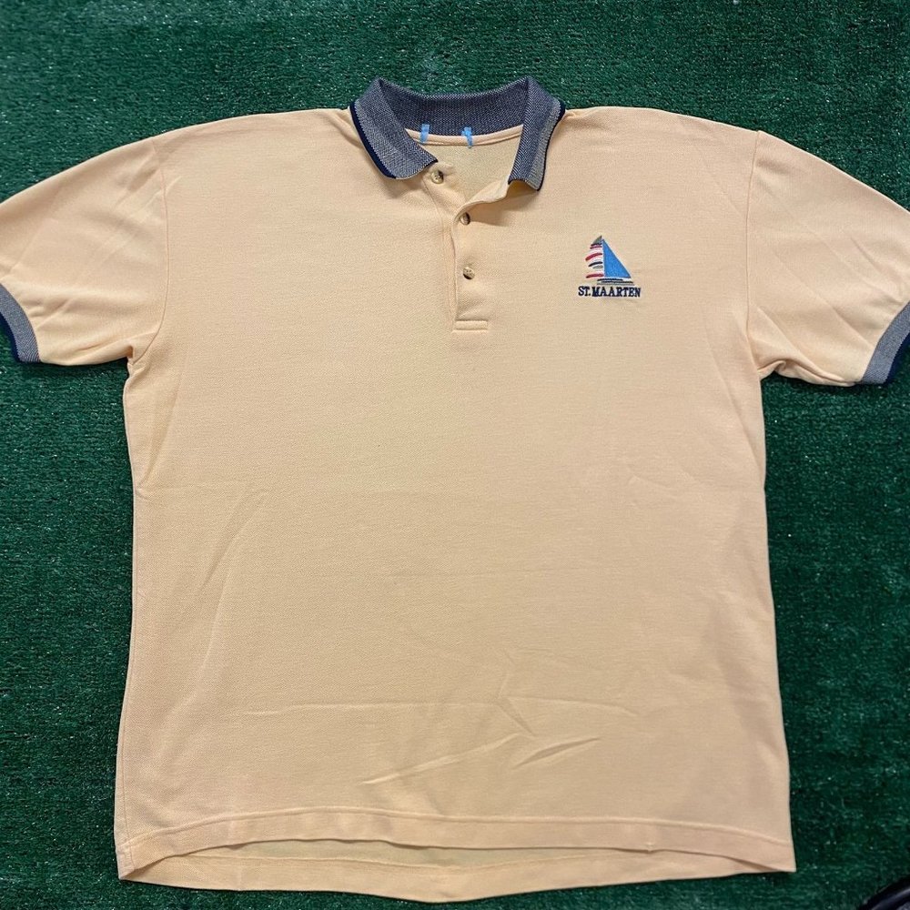 Vintage St Maarten Sailing Polo Shirt